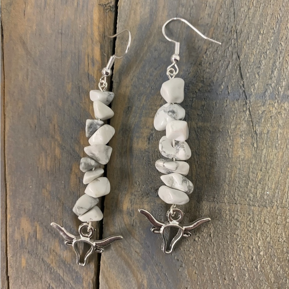 Chunky White Cow 🐮 Dangles